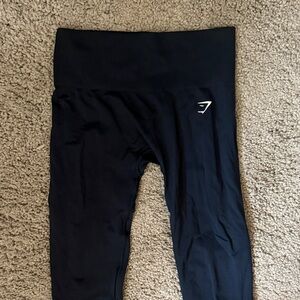 Navy gym shark leggings